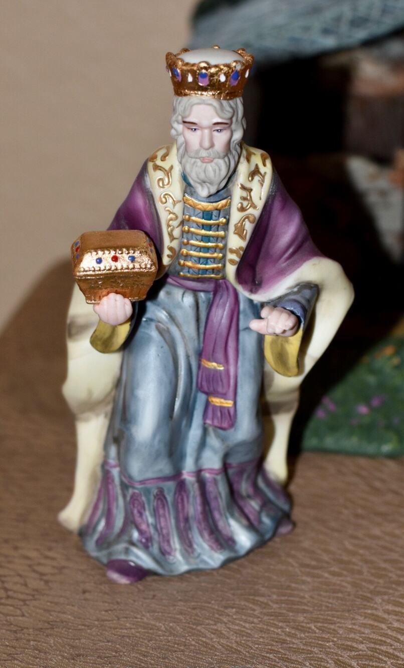 King Melchior 2002 Thomas Kinkade Nativity Collection HAWTHORNE VILLAGE Retired